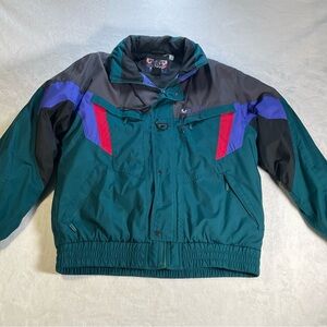 Vintage 90s Authentic Nevica Ski Jacket W Hideaway Hood Mens Size 42 US UK 42 M
